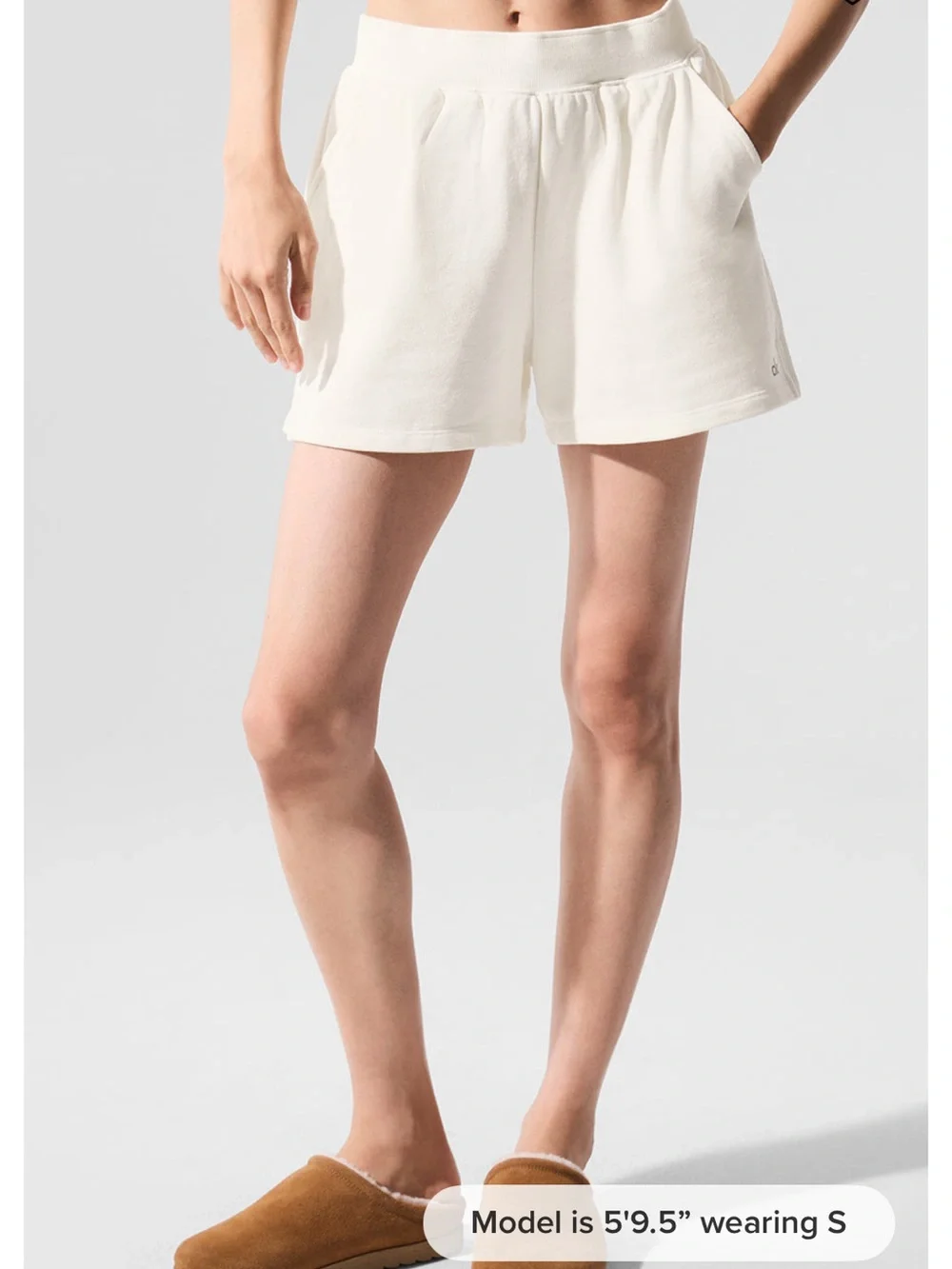 ALO Low Key Sweat Short - Ivory
